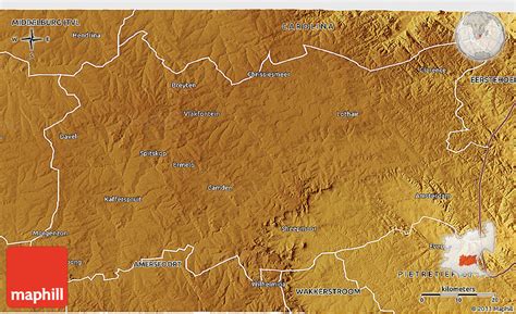 Physical 3D Map of ERMELO