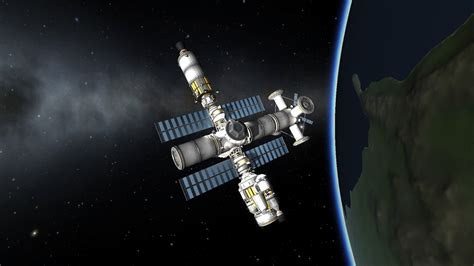 A space station. | Kerbal space program, Space program, Space station