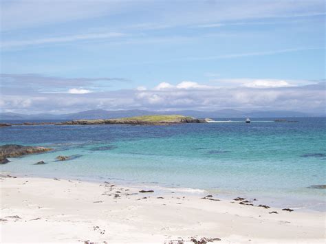 North Beach, Iona. Wonderful natural turquoise shades in the sea water ...