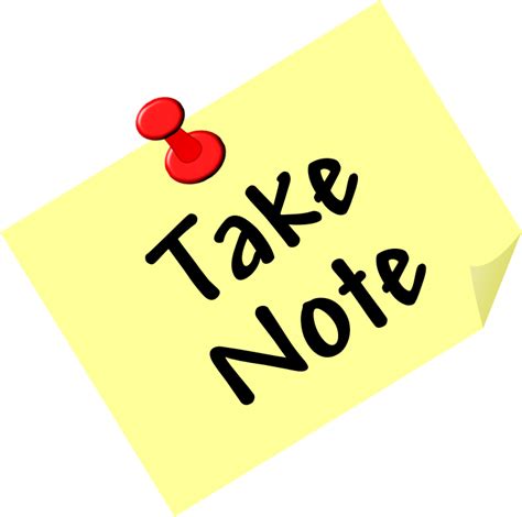 Take Note - Openclipart