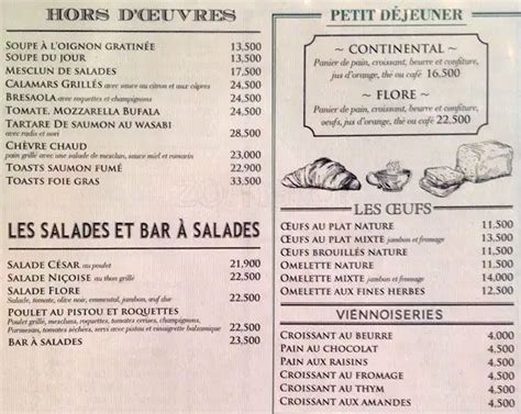 Café de Flore Menu, Menu for Café de Flore, Dbayeh, Metn - Zomato Lebanon