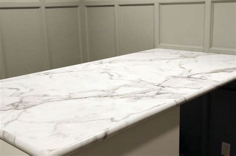 Our Calacatta Marble countertop by Formica in the Home Office--Yeah ...