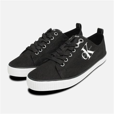 Black Dora Canvas Sneakers by Calvin Klein Jeans