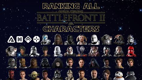 Ranking ALL Star Wars Battlefront II characters! - YouTube