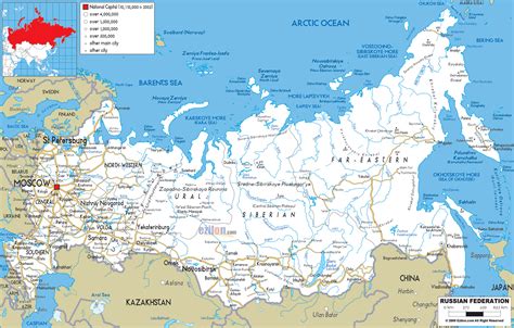 Maps of Russia | Detailed map of Russia with cities and regions | Map ...