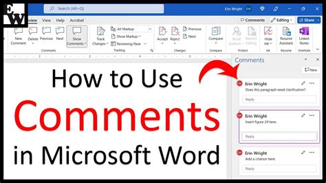 How to Use Comments in Microsoft Word (Modern Comments) - YouTube