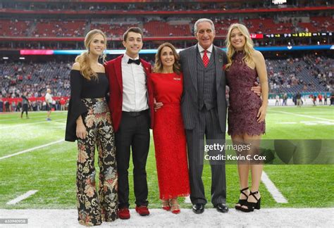 Angela Macuga and Atlanta Falcons owner Arthur Blank pose with family ...