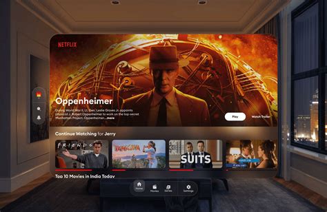 Netflix UI for Apple Vision Pro - Spatial Design :: Behance