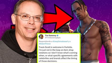 TIM SWEENEY CEO DE EPIC GAMES CONFIRMA QUE TRAVIS SCOTT REGRESA A ...