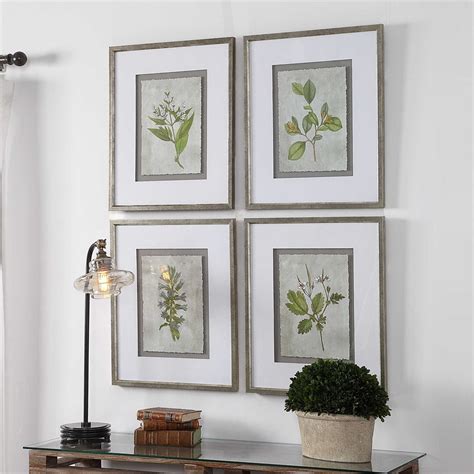 Uttermost Stem Study Framed Prints Set/4 | Floral prints art, Art print ...