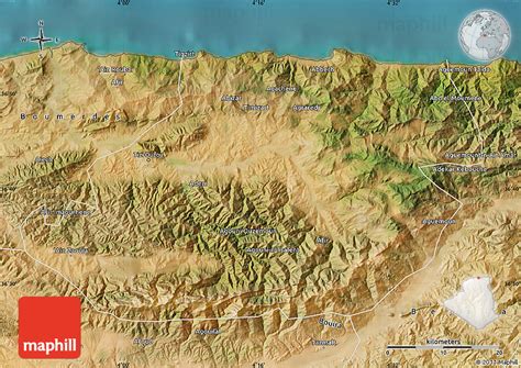 Satellite Map of Tizi-ouzou