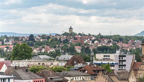 Panoramic view of Heilbronn a city in northern Germany 5207859 Stock ...