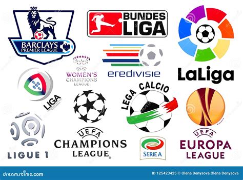 Logos of European Football Leagues Editorial Image - Illustration of ...