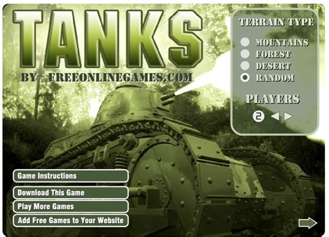 Tanks game online