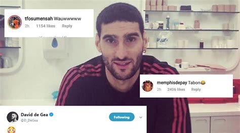 Marouane Fellaini haircut: De Gea, Eric Bailly and teammates react ...