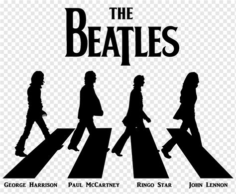 Beatles Logo Black And White - art-fidgety