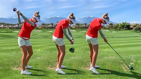 Nelly Korda Golf Swing - DRIVER SEQUENCE | Full Speed + SLOW MOTION ...