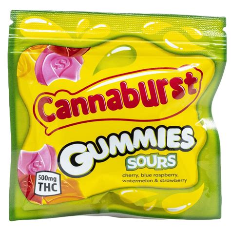 Cannaburst Gummies Sours (500mg THC) - Royal City