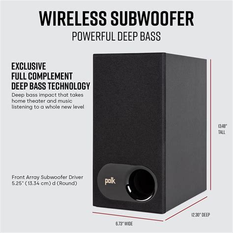 Polk Audio Signa S2 Universal TV Sound Bar and Wireless Subwoofer