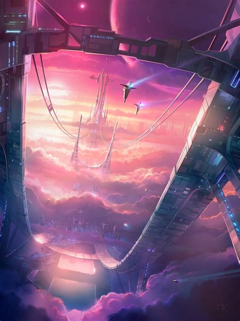 Space city. | Sci fi landscape, Cyberpunk art, Science fiction art