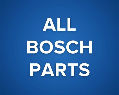 Bosch Appliance Parts - OEM & Fast Shipping | Reliable Parts