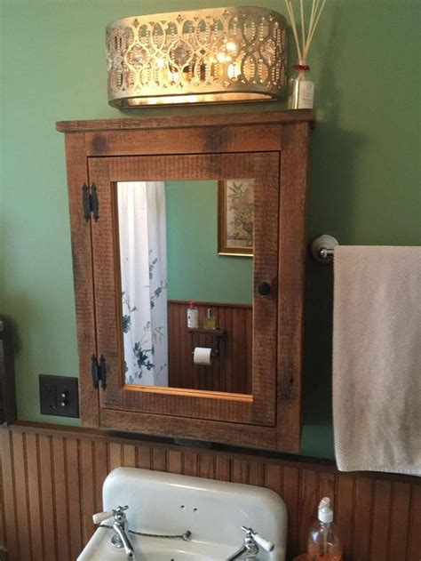 Rustic Mirror Medicine Cabinet - How To Blog