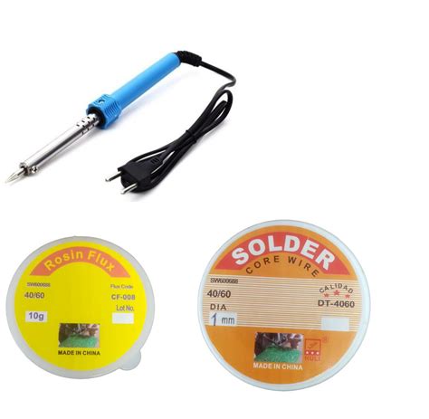 60W Soldering Iron, Solder Core Wire and Rosin Flex Kit | Shop Today ...