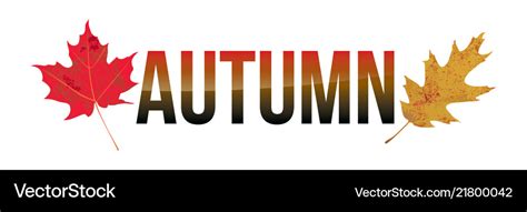 Autumn word art Royalty Free Vector Image - VectorStock