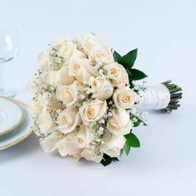 Member's Mark Wedding Collection White Rose, Bridal Bouquet (1 piece ...