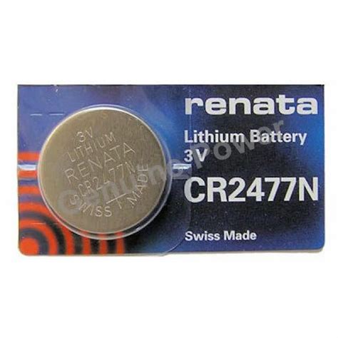 LiMnO2 Coin Batteries - Renata CR2477N Batteries Manufacturer from Pune