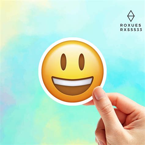 Smiling Emoji Sticker Emoji Faces Cool Stickers Whatsapp | Etsy