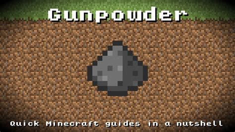 Minecraft - Gunpowder! Recipe, Item ID, Information! *Up to date ...