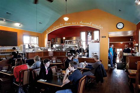 church cafes | Breakfast patrons inside the Yellow Church Cafe in ...