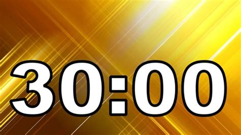 30 Minutes Timer - with Alarm - Countdown - YouTube