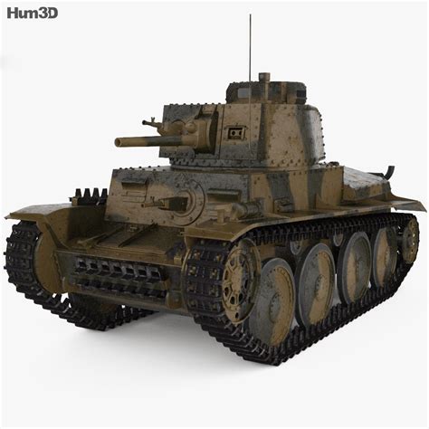 Panzer 38(t) 3D model - Download Tank on 3DModels.org