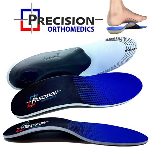 3D Orthotic High Arch Insoles - With Gel Heel Support - Precision ...