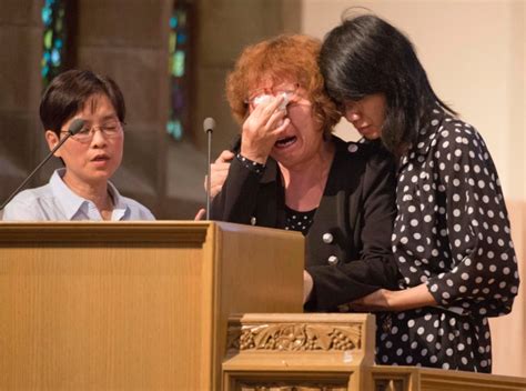 Jun Lin's mother prays for peace at memorial | CTV News