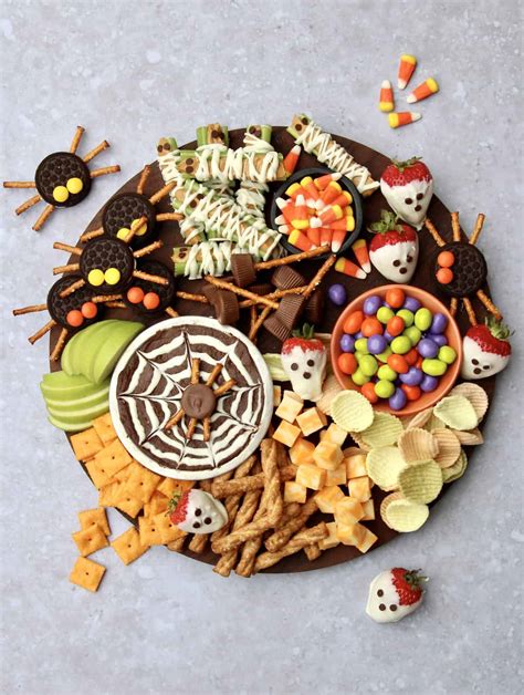 Kid-Friendly Halloween Snack Board – The BakerMama – TheDirtyGyro