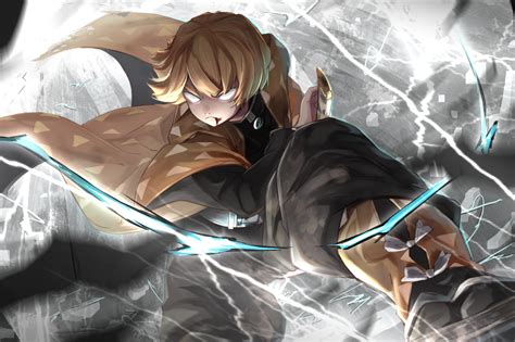 Breath of Thunder Zenitsu Agatsuma Wallpaper, HD Anime 4K Wallpapers ...