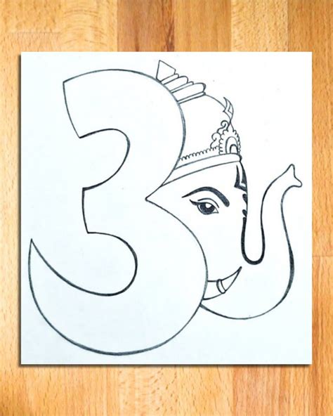 Lord Ganesha Drawing Easy And Step By Step Easy Ganpati Bappa – NBKomputer