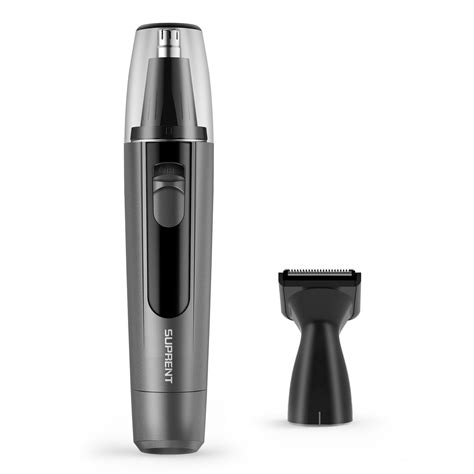 SUPRENT 2 In 1 Ear and Nose Hair Trimmer, IPX7 Waterproof Dual Blades ...