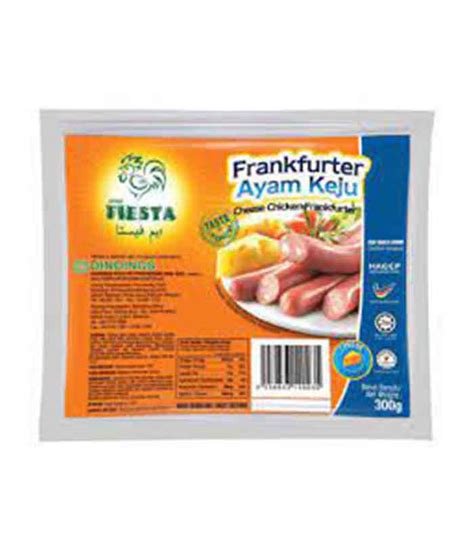 Fiesta Cheese Chicken Frankfurter 300g - DeGrocery.com