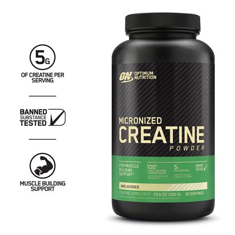 Optimum Nutrition Micronized Creatine Powder, 60 Servings - Walmart.com ...