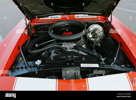 DZ302 Engine 1969 Chevrolet Camaro Z28 Engine is clean for Stock Photo ...