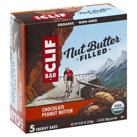 Clif Bar 5 Count Chocolate Peanut Butter Energy Bars - 054985 | Blain's ...