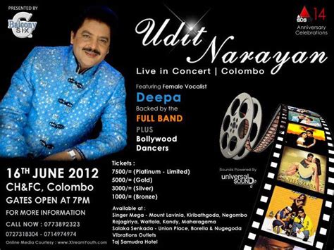 Udit Narayan Live in Concert in Colombo – 16th June 2012 – SynergyY