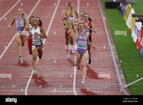 Keely HODGKINSON winning the the Gold Medal in the 800m Final at the ...