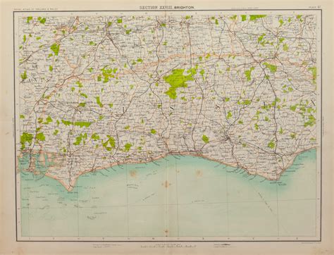 Victorian Regional Map of Brighton - The Antique Map Shop