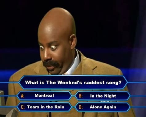 What's your final answer? : r/TheWeeknd