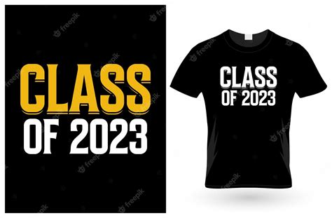 Premium Vector | Class of 2023 t-shirt desig